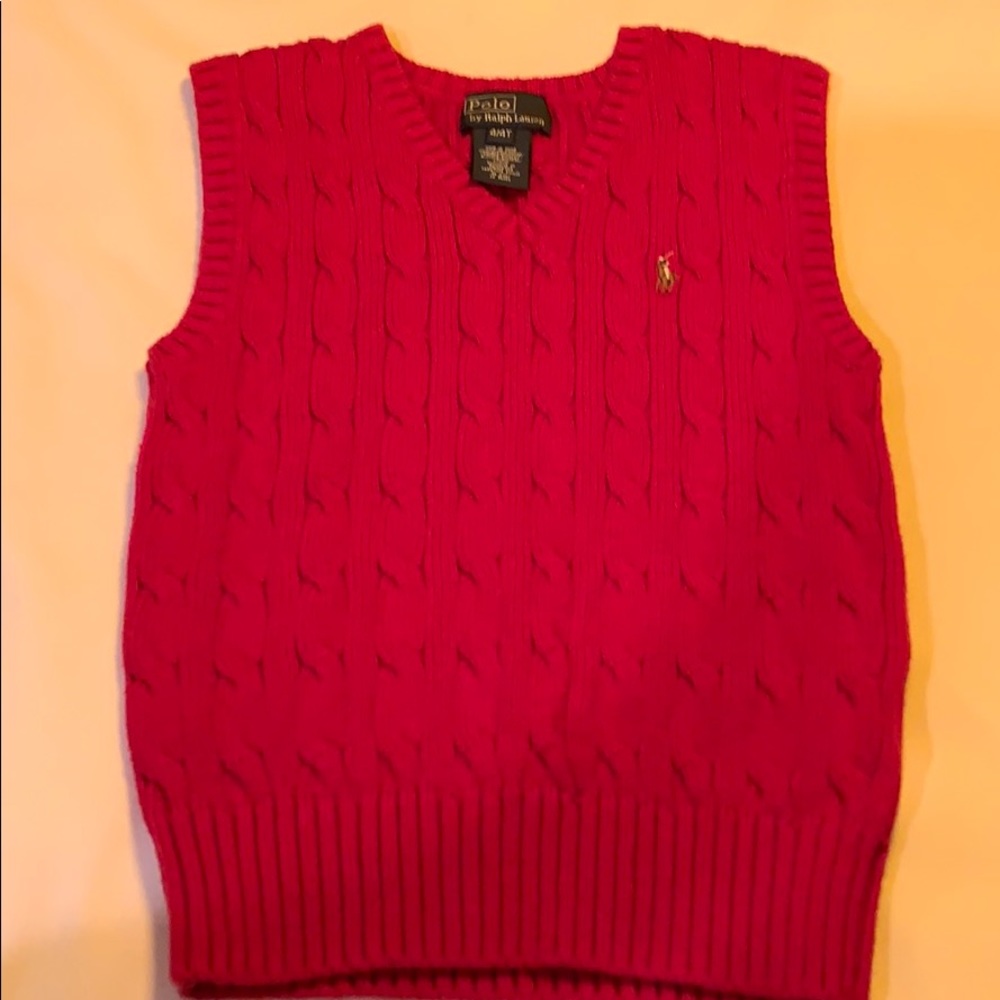 Polo Pullover Sweater Vest